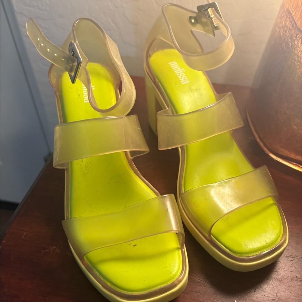 Melissa Women's Neon Yellow Sandals